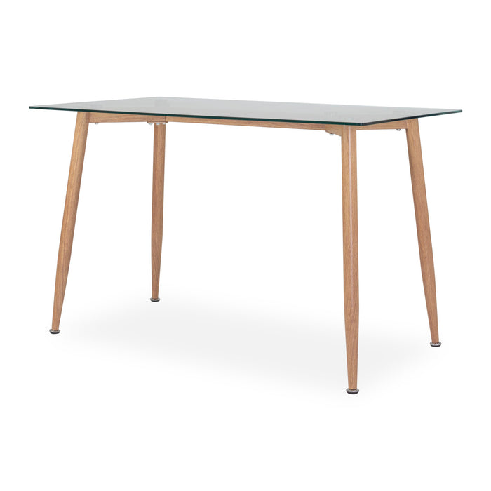 Comedor 4 Ptos Harrison Lino Natural, Azul