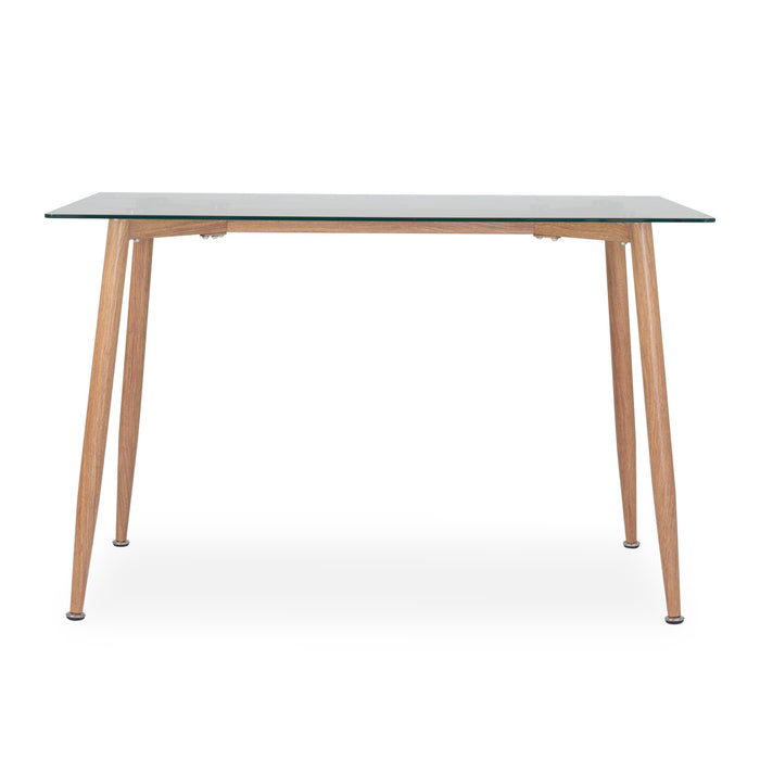 Comedor 4 Ptos Harrison Lino Natural, Azul