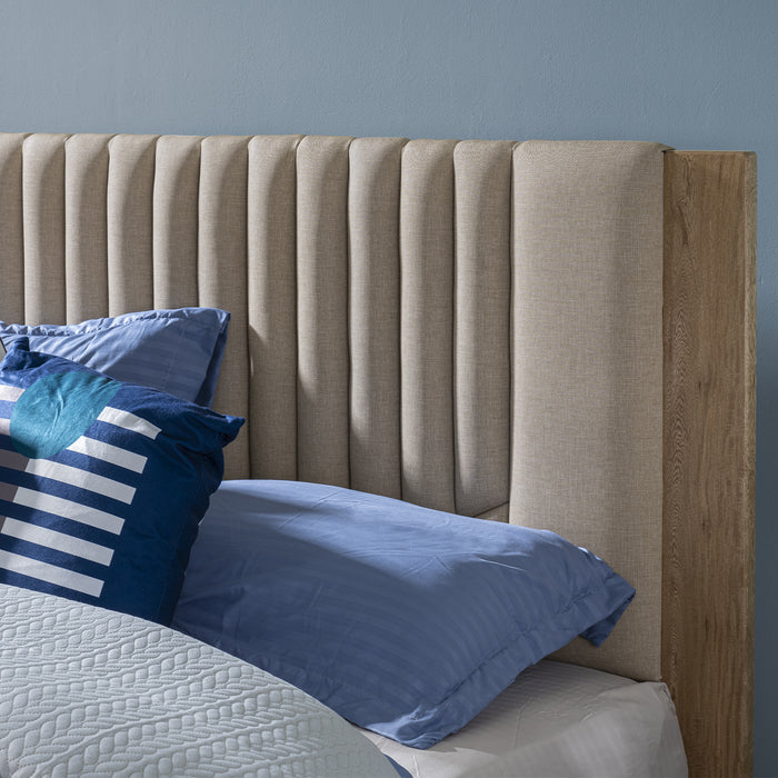 Cama Full Moscu Natural, Marfil