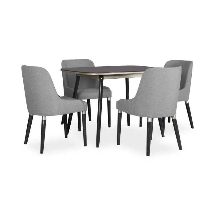 Comedor 4 Ptos Manhathan Lino Tambo Gris, Plomo