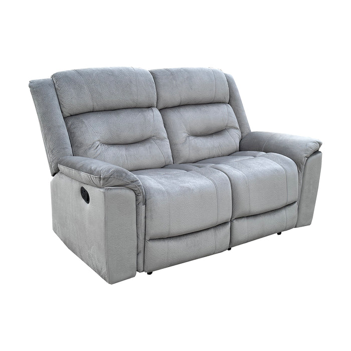 Sofà 2 Puestos Reclinable Apolo Gris