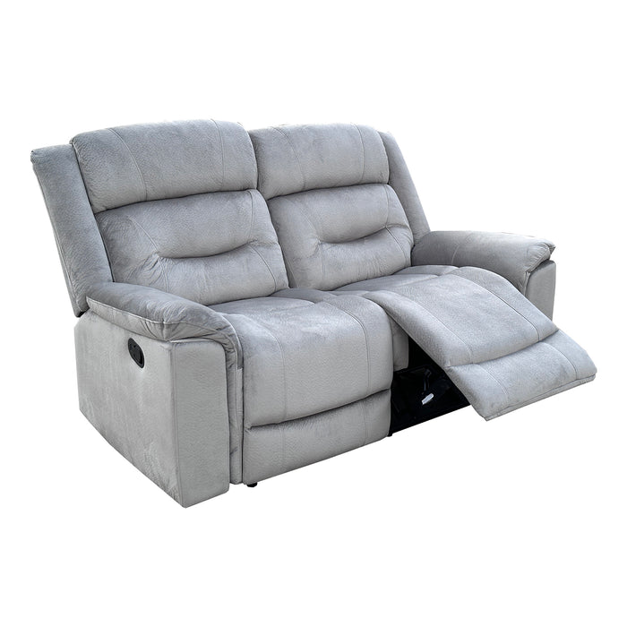Sofà 2 Puestos Reclinable Apolo Gris