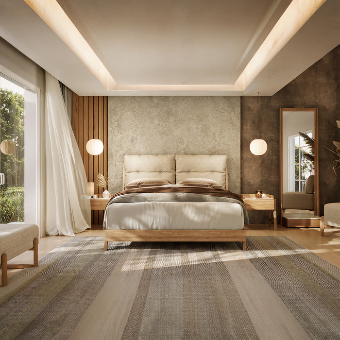 Cama Full Alky Crudo, Natural