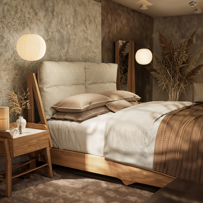 Cama Full Alky Crudo, Natural