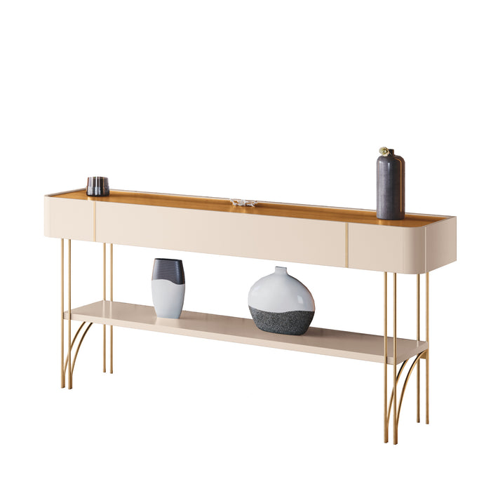 Consola Lina Off White, Natural
