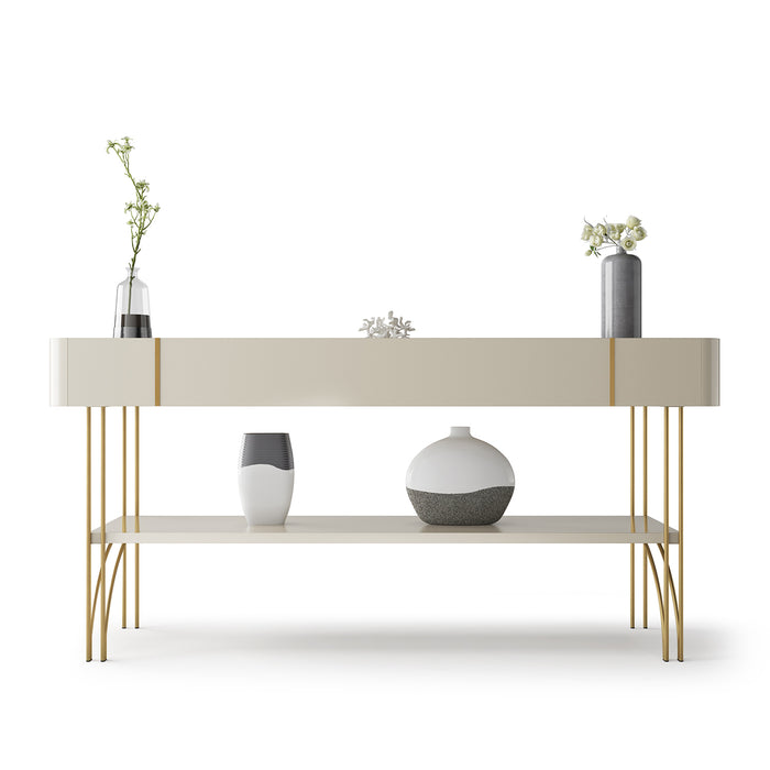 Consola Lina Off White, Natural