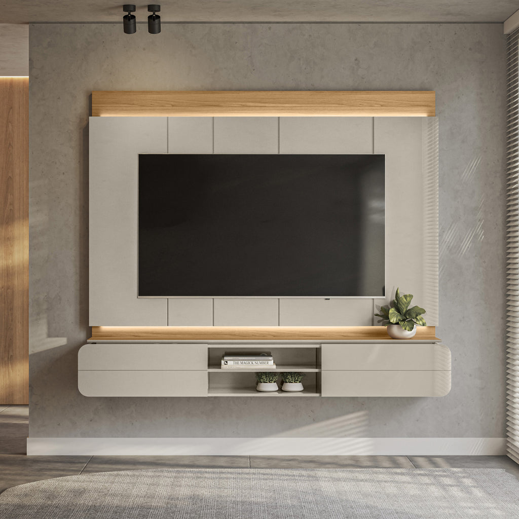 Panel de Tv Zurich Natural, Off White – Muebles Jamar Panamá