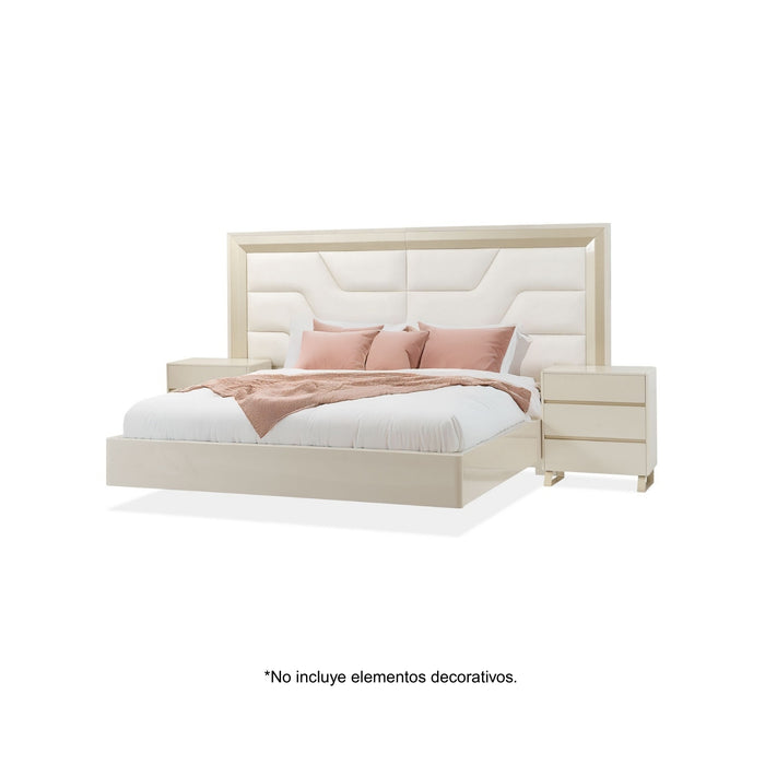 Cama King Bulgari Greige, Champaña