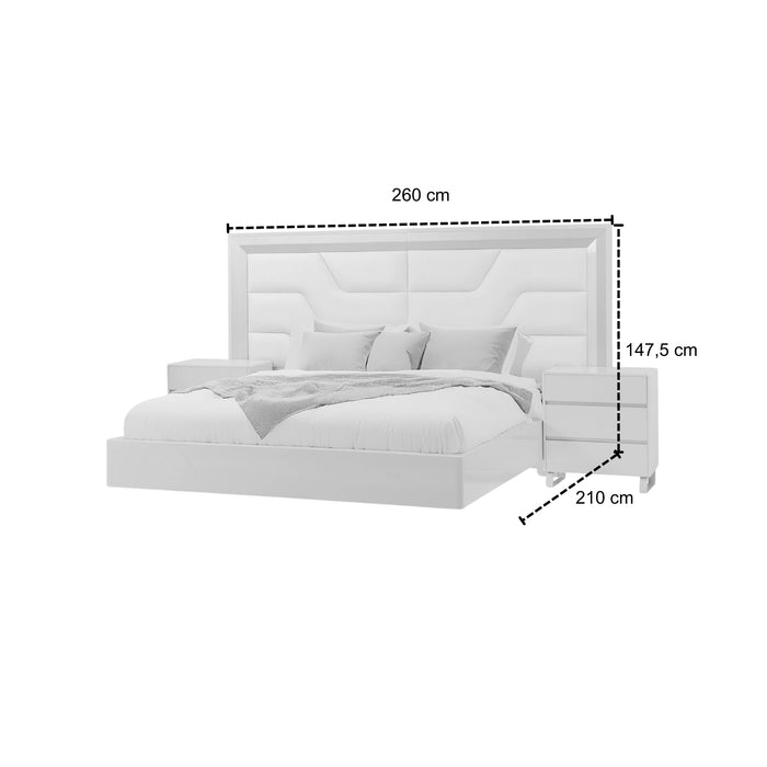 Cama King Bulgari Greige, Champaña