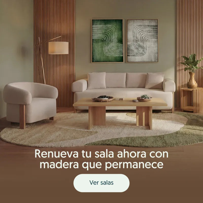 Renueva tu sala ahora con madera que permanece