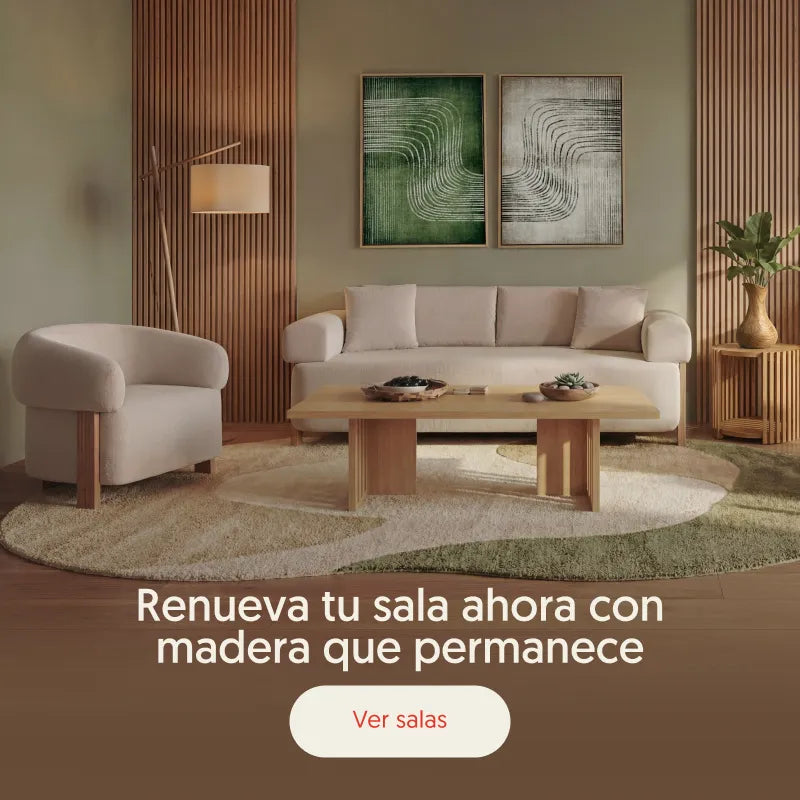 Renueva tu sala ahora con madera que permanece