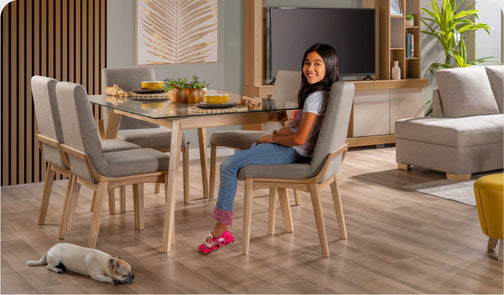 Sala de estar con comedor