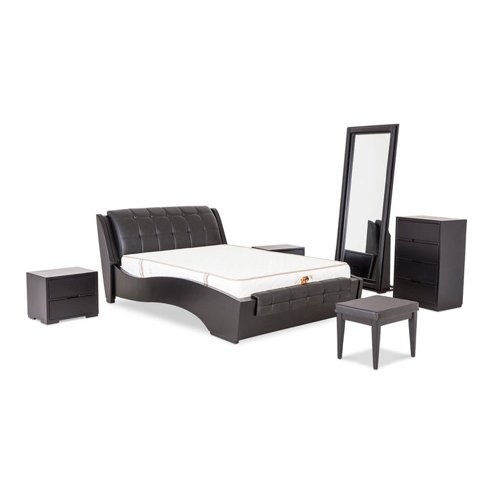 Recámara Queen Danna Eurocuero Negro