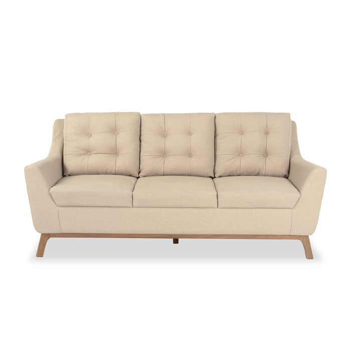 Sofá 3 Ptos Floyd Eurolino Marfil, Natural