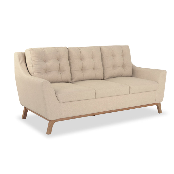 Sofá 3 Ptos Floyd Eurolino Marfil, Natural