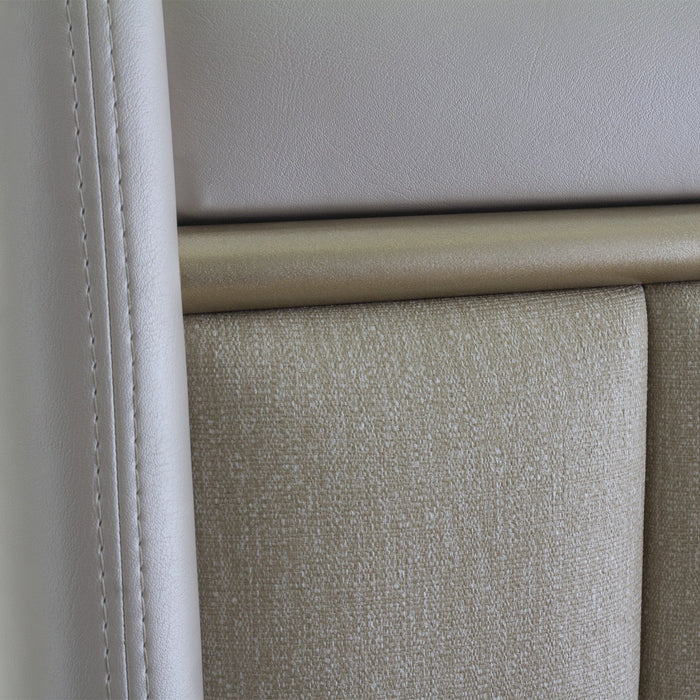 Cama Queen Tiana Eurocuero Perla, Arena