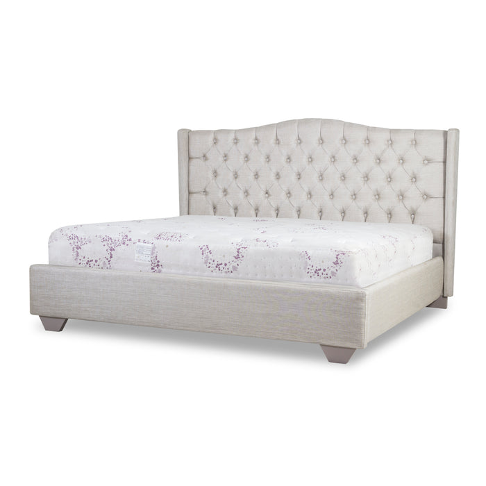 Cama King Arles Lino Perla, Taupe