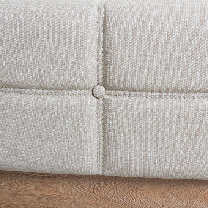 Recámara King Noruega Eurolino Marfil, Natural y Taupe