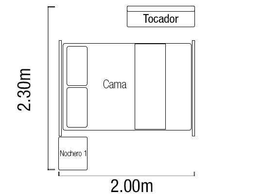 Recámara Full Daytona Champana, Catetral Otono