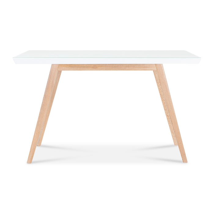 Comedor 6 Ptos Tanner Lino Marfil, Natural Ultraglass