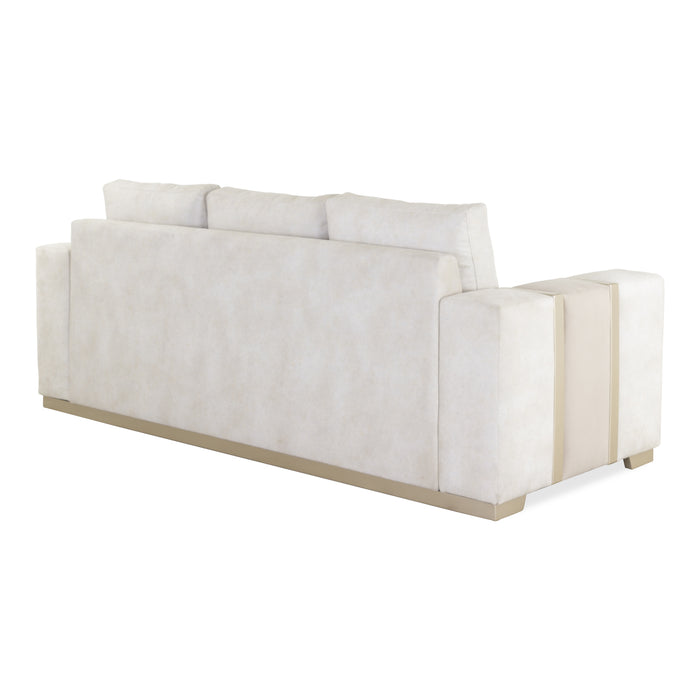 Sofá 3 Puestos Berlin Atlas Marmol Beige,Champaña