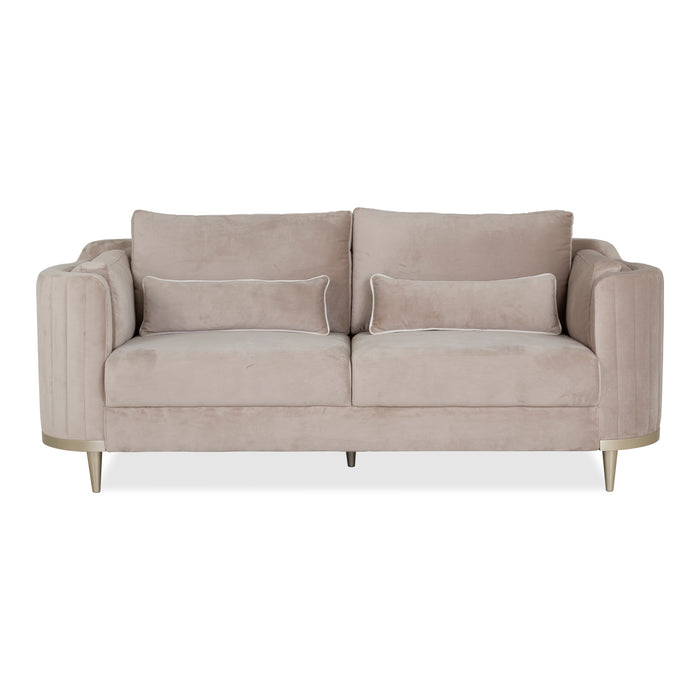 Sofá 3 Ptos Minoti Velvet Fantasy Camel