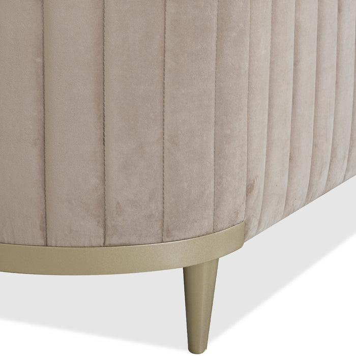 Sofá 3 Ptos Minoti Velvet Fantasy Camel