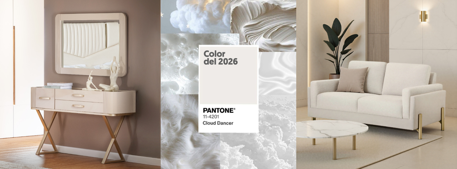 Cloud Dancer: El color 2026 que llena de calma y estilo los hogares en Panamá