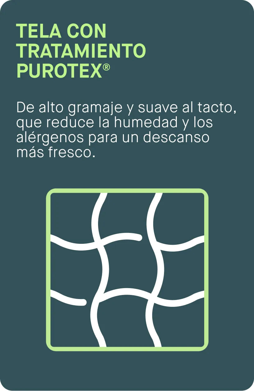 Tela con tratamiento purotex