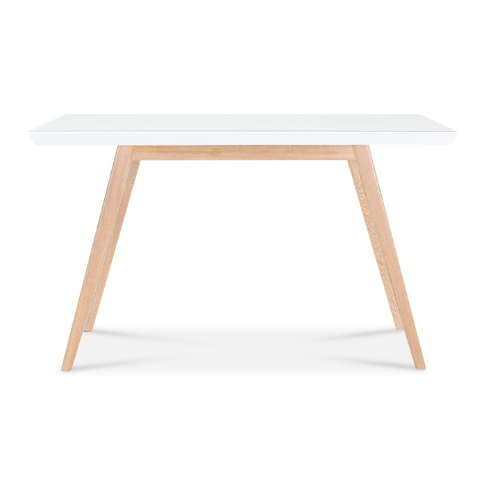 Comedor 6 Ptos Tanner Natural, Azul Ultraglass