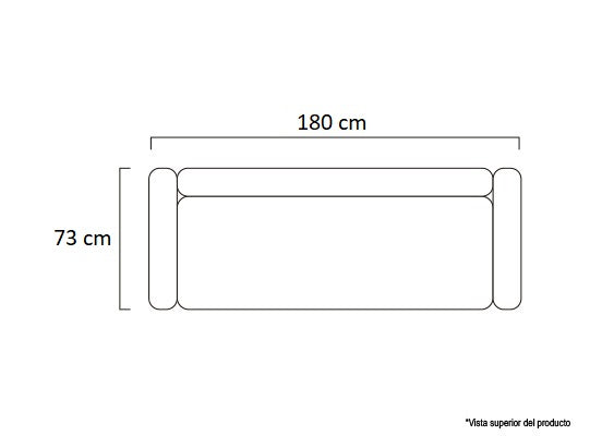 Sofá 3 Ptos Line Microfibra Plata, Champaña