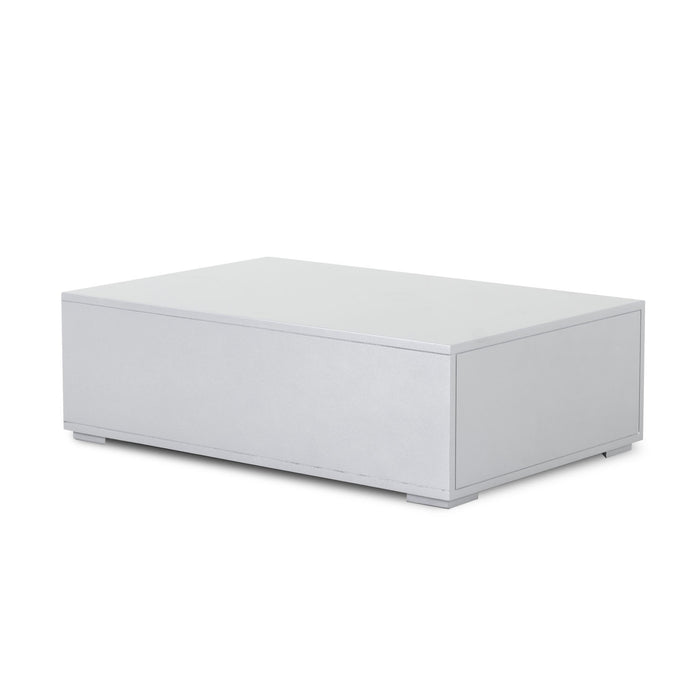 Mesa De Centro Kansas Plata Premium Poliuretano