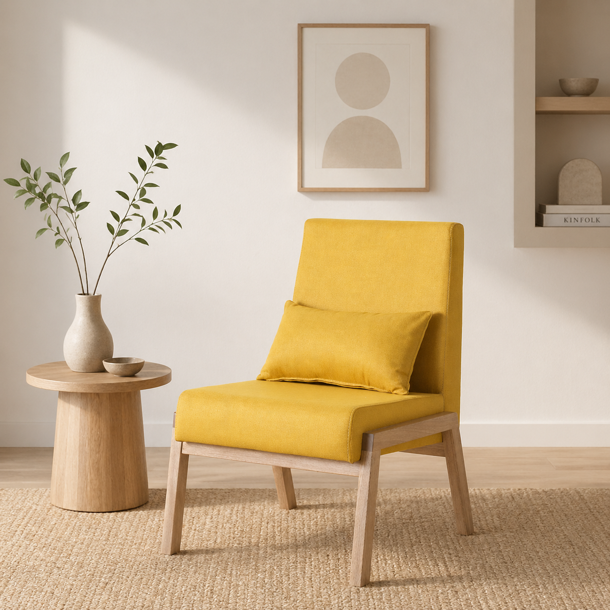 Butaca Tovic Lino Maloka Amarillo,Natural