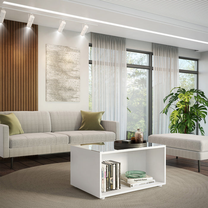 Mesa De Centro Auri Blanco Gloss