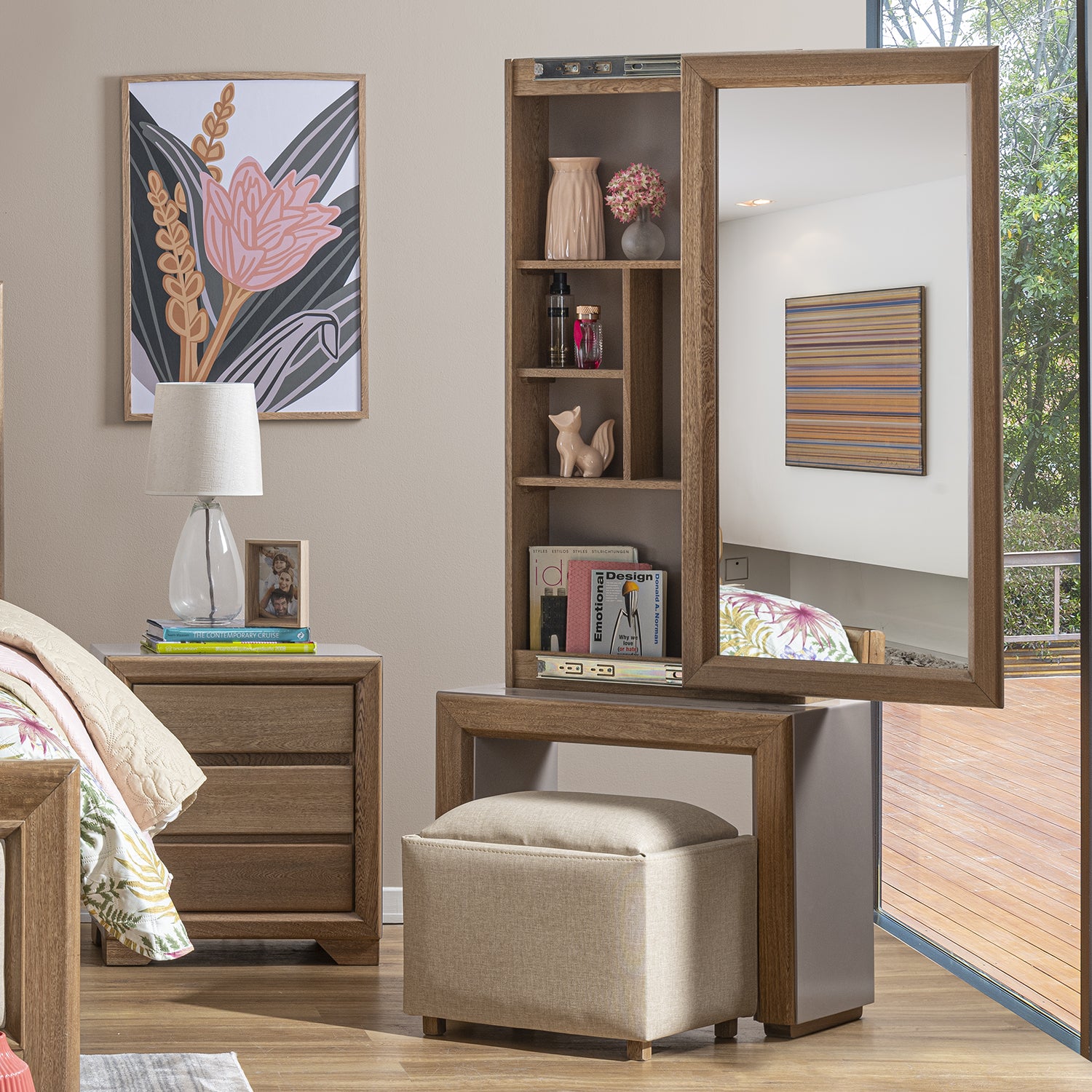 Tocador Marbella Natural, Taupe