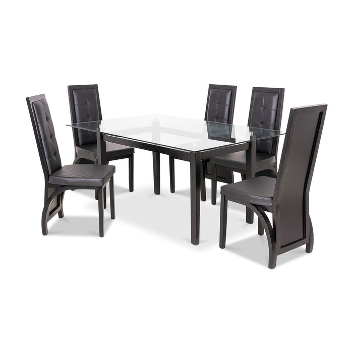 Comedor 6 Ptos Tiago Negro,Wengue Bpv