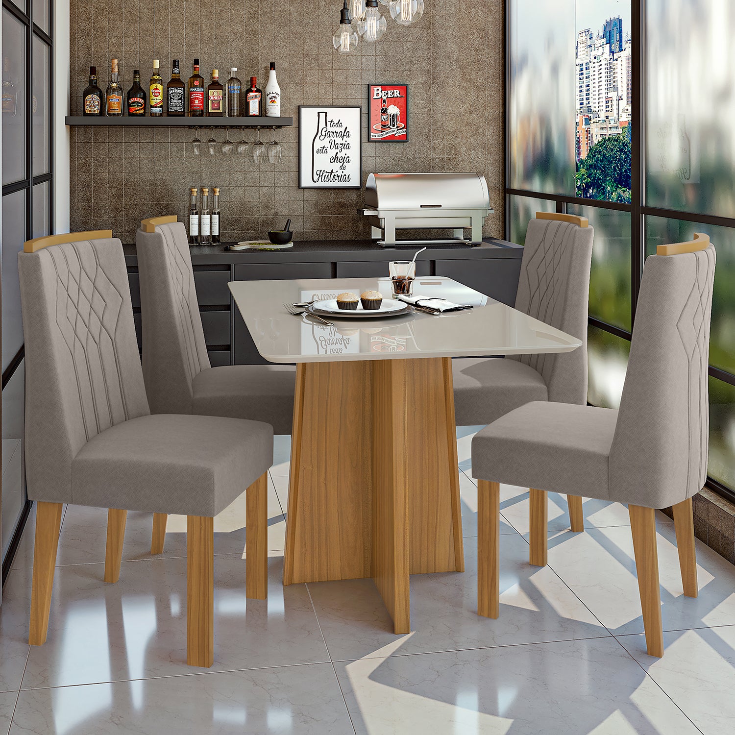 Comedor 4 Puestos Firenze