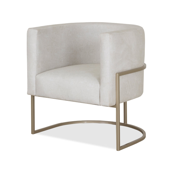 Butaca Viena Velvet Blanco,Champaña