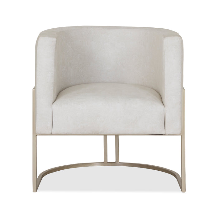 Butaca Viena Velvet Blanco,Champaña