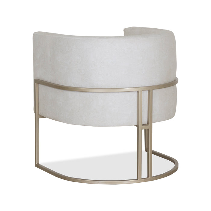 Butaca Viena Velvet Blanco,Champaña