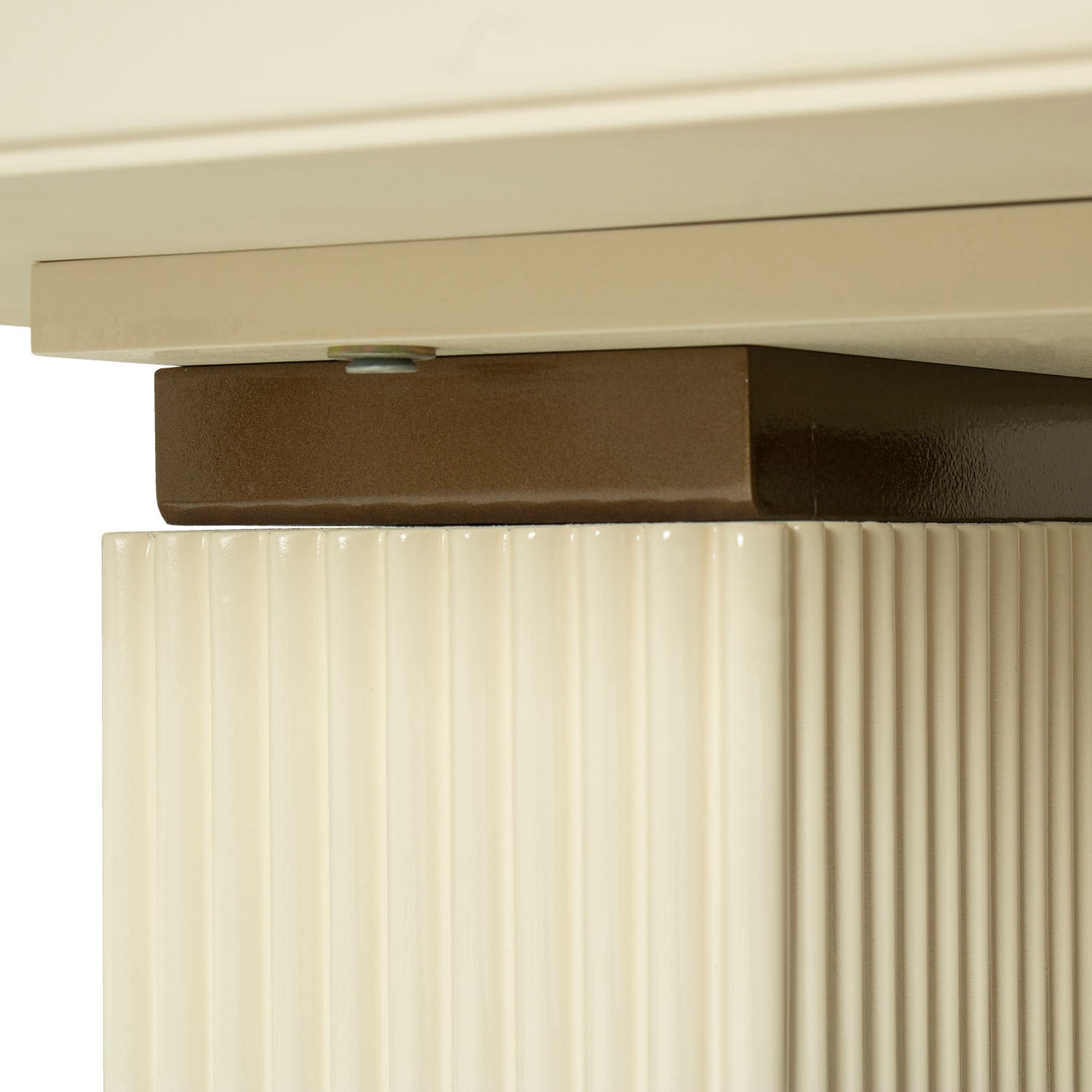 Mesa De Centro Versalles Beige, Bronce Poliuretano