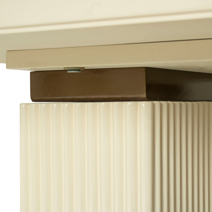 Mesa De Centro Versalles Beige, Bronce Poliuretano