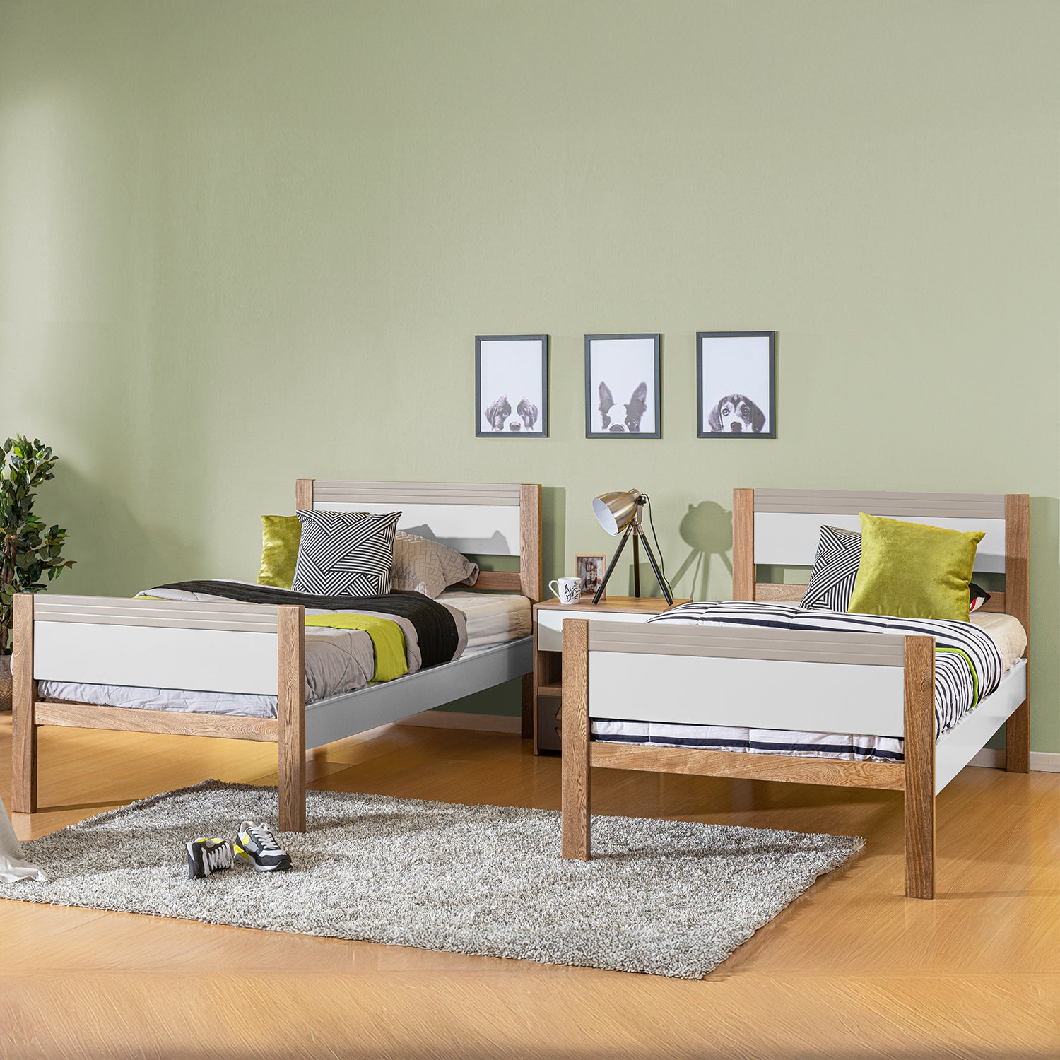 Litera Blas Natural Blanco/Taupe