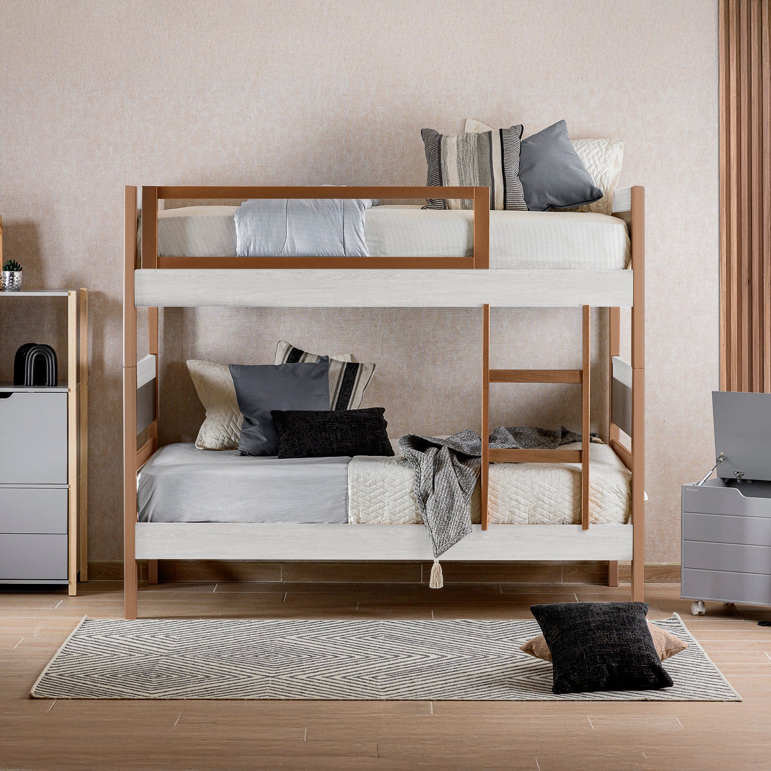 Litera Blas Natural Blanco/Taupe