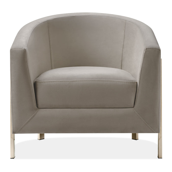 Butaca Berlin Velvet Beige, Champaña