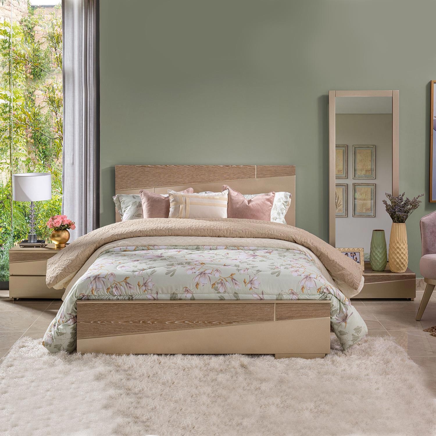 Cama Full Daytona Champaña