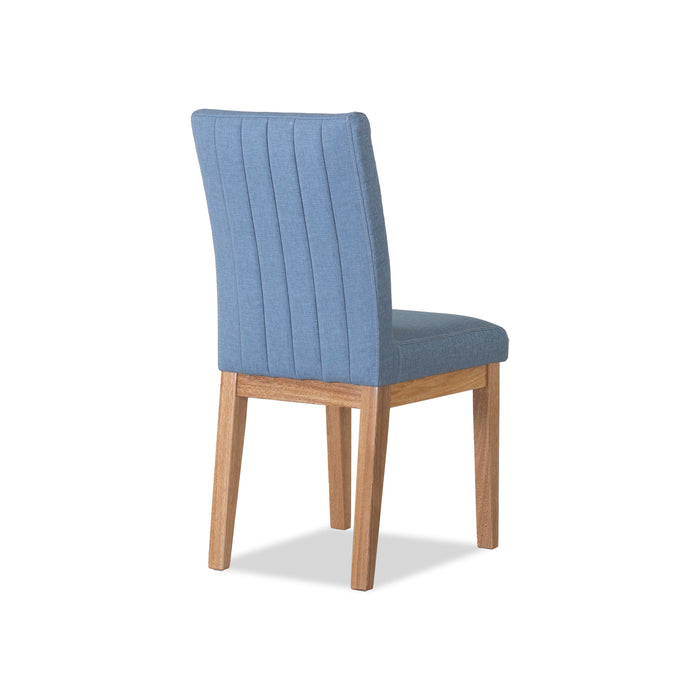 Comedor 6 Ptos Beck Azul, Natural Poliuretano