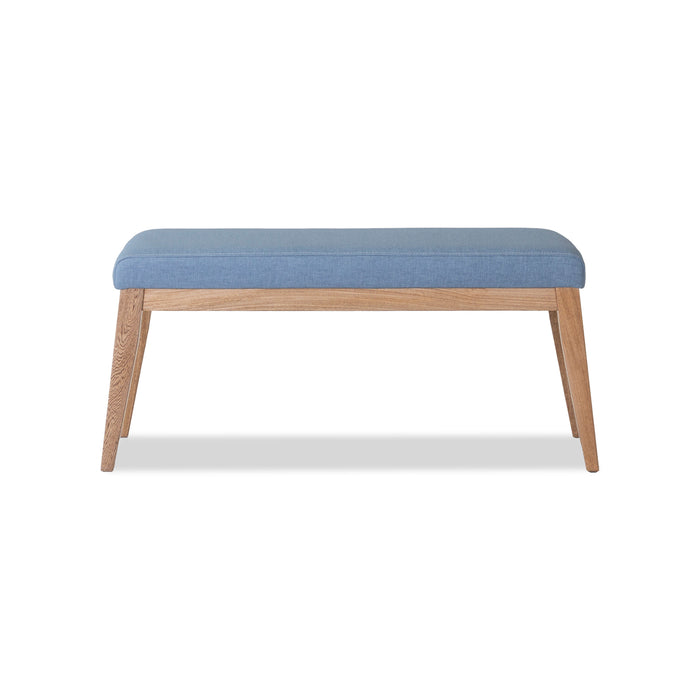 Comedor 6 Ptos Beck Azul, Natural Poliuretano