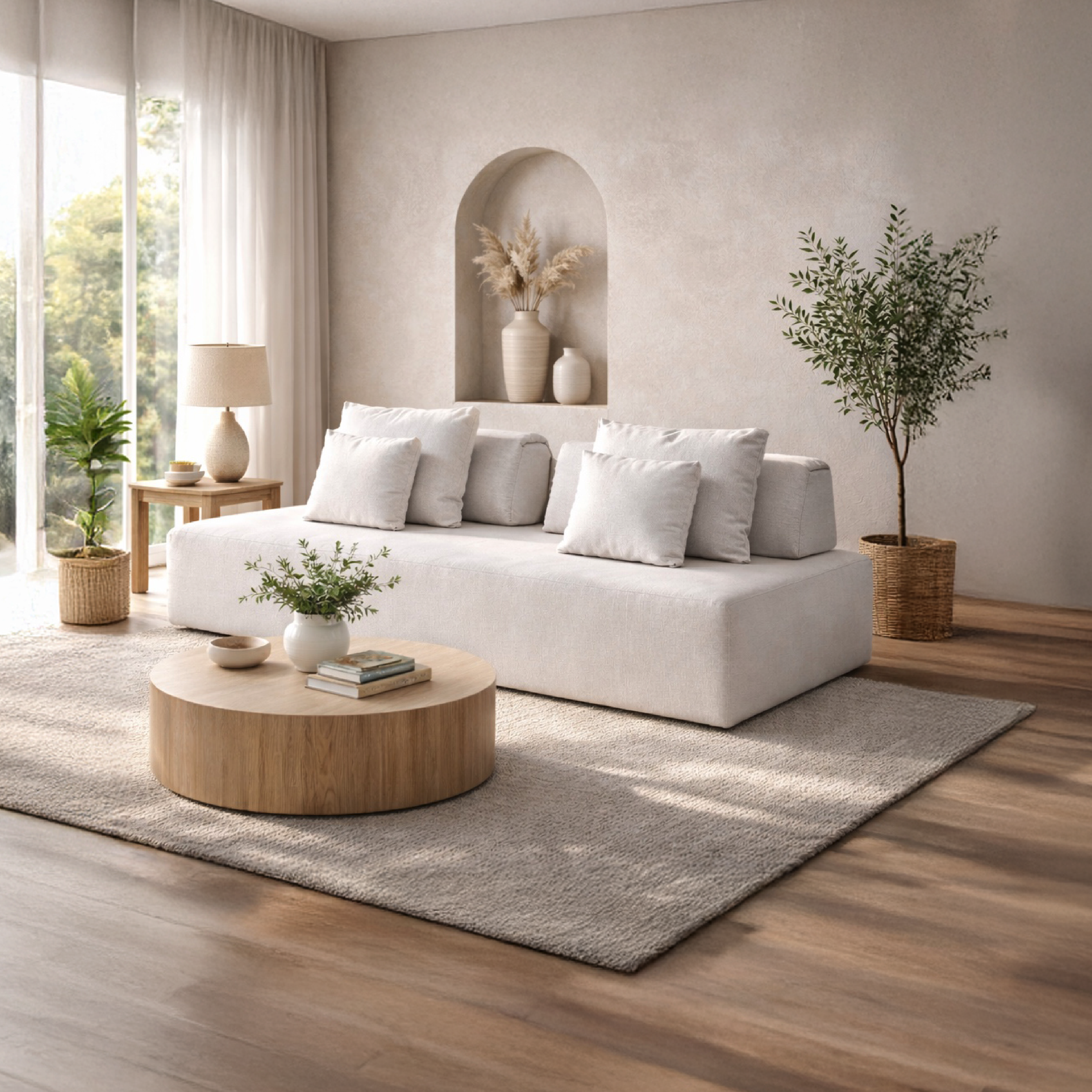 Sofá 3 Ptos Santorini Micofibra Houston Plata