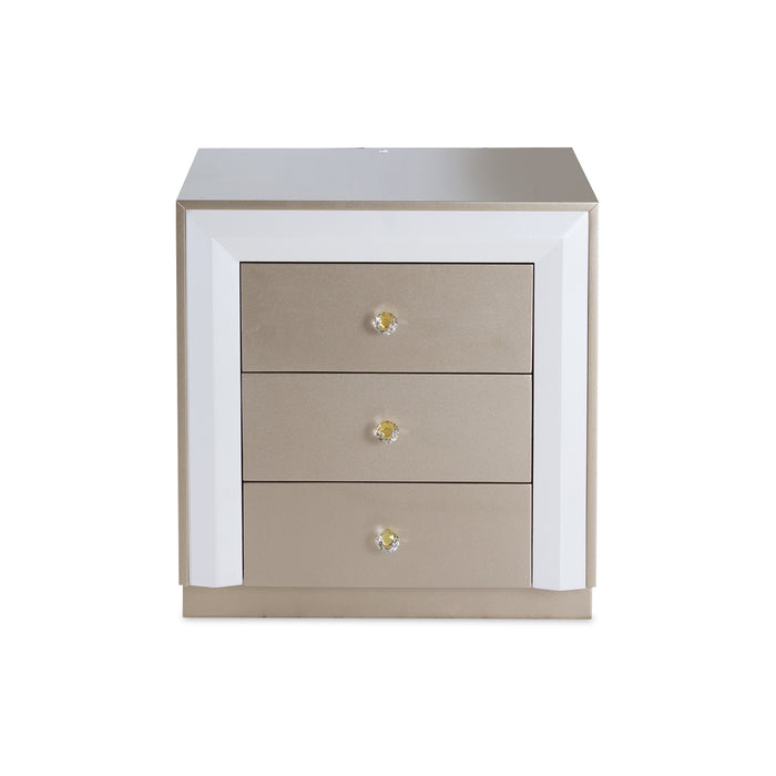 Recámara Queen Barrett Beige Perla,Champaña